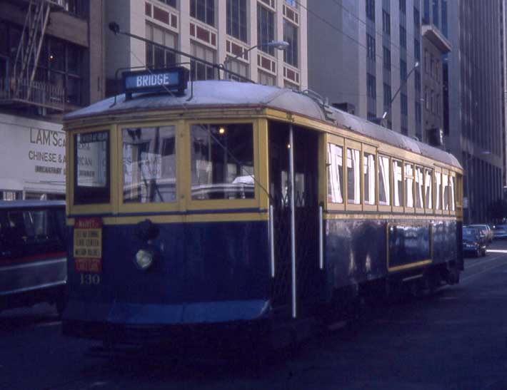 MUNI Jewett streetcar 130